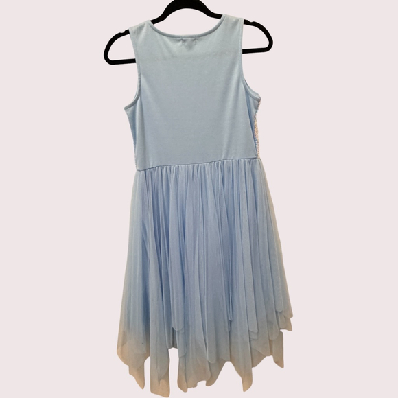 Zunie Girls Sequin Tulle Dress Blue Ombre Party Formal Size 14/16 - Picture 11 of 11
